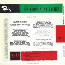 Les Lions sont lchs Trilha sonora (Georges Garvarentz) - CD capa traseira