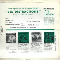 Les Distractions Ścieżka dźwiękowa (Richard Cornu) - Tylna strona okladki plyty CD