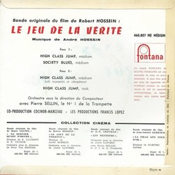 Le Jeu de la Vrit サウンドトラック (Andr Hossein) - CD裏表紙