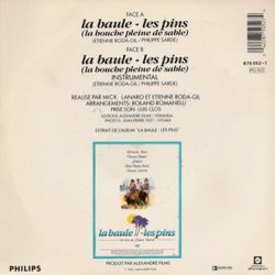 La Baule-les-Pins Ścieżka dźwiękowa (Julie Bataille, Philippe Sarde) - Tylna strona okladki plyty CD