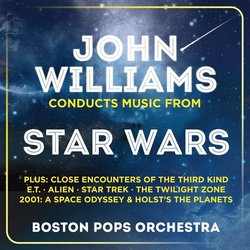 John Williams Conducts Music From Star Wars Soundtrack (Gustav Holst, John Williams) - CD cover