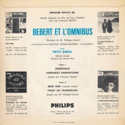 Bbert et l'Omnibus サウンドトラック (M. Philippe-Grard) - CD裏表紙