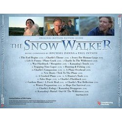 The Snow Walker Ścieżka dźwiękowa (Mychael Danna, Paul Intson) - Tylna strona okladki plyty CD