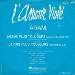 L'Amour viol Soundtrack (Yannick Bellon, Aram Sedefian) - CD Back cover