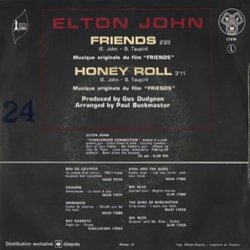 Friends Ścieżka dźwiękowa (Elton John) - Tylna strona okladki plyty CD