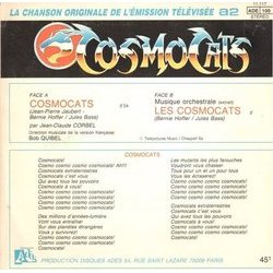 Cosmocats Soundtrack (Jean-Claude Corbel, Bernie Hoffer, Jean-Pierre Jaubert) - CD Back cover