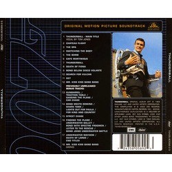 Thunderball サウンドトラック (John Barry, Tom Jones) - CD裏表紙