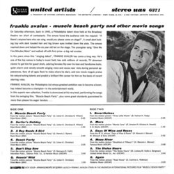 Muscle Beach Party Ścieżka dźwiękowa (Various Artists, Les Baxter, Henry Mancini) - Tylna strona okladki plyty CD