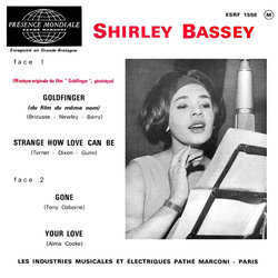 Goldfinger Ścieżka dźwiękowa (Various Artists, John Barry, Shirley Bassey) - Tylna strona okladki plyty CD