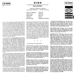 Dino Ścieżka dźwiękowa (Gerald Fried) - Tylna strona okladki plyty CD