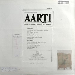 Aarti Soundtrack (Asha Bhosle, Lata Mangeshkar, Mohammed Rafi, Rajesh Roshan, Majrooh Sultanpuri) - CD Achterzijde