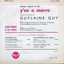 Yen a marre Soundtrack (Alain Romans) - CD Back cover