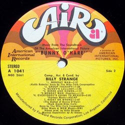 Bunny O'Hare サウンドトラック (Billy Strange) - CDインレイ