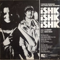 Ishk Ishk Ishk Ścieżka dźwiękowa (Anand Bakshi, Asha Bhosle, Rahul Dev Burman, Kishore Kumar) - Tylna strona okladki plyty CD
