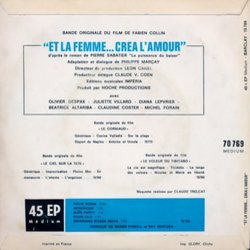 Et la Femme cra l'Amour Soundtrack (Grard Gustin, Michel Legrand, Baden Powell, Ray Ventura) - CD Achterzijde