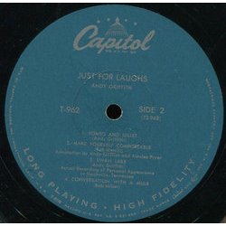Just For Laughs Ścieżka dźwiękowa (Various Artists, Andy Griffith) - wkład CD