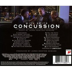 Concussion サウンドトラック (James Newton Howard) - CD裏表紙