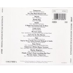 Annie Ścieżka dźwiękowa (Various Artists, Charles Strouse) - Tylna strona okladki plyty CD