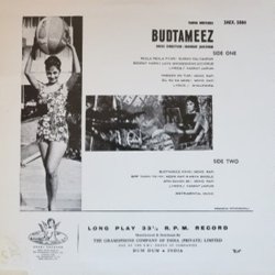 Budtameez Soundtrack (Various Artists, Shankar Jaikishan, Hasrat Jaipuri, Shailey Shailendra) - CD Back cover