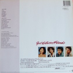 Just Between Friends サウンドトラック (Patrick Williams) - CD裏表紙