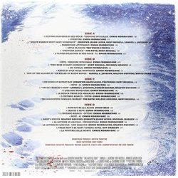 The Hateful Eight サウンドトラック (Various Artists, Ennio Morricone) - CD裏表紙