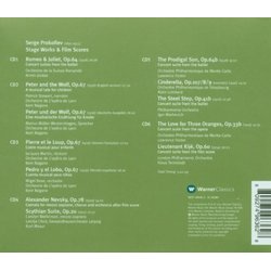 Prokofiev - Stage Works & Film Scores Ścieżka dźwiękowa (Sergei Prokofiev) - Tylna strona okladki plyty CD