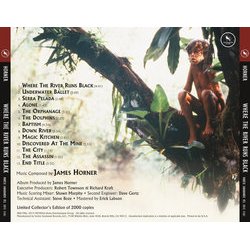 Where the River Runs Black Soundtrack (James Horner) - CD Back cover