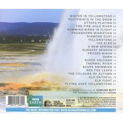 Yellowstone Ścieżka dźwiękowa (Edmund Butt) - Tylna strona okladki plyty CD