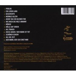 Der Graf von Monte Christo - Das Musical Soundtrack (Jack Murphy, Frank Wildhorn) - CD Back cover