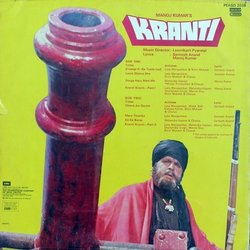 Kranti Soundtrack (Santosh Anand, Various Artists, Manoj Kumar, Laxmikant Pyarelal) - CD Achterzijde