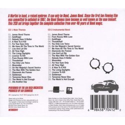 Totally James Bond: Essential 007 Themes Trilha sonora (David Arnold, John Barry, Bill Conti, Michael Kamen, Eric Serra) - CD capa traseira