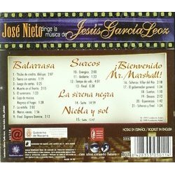 Jos Nieto dirige la Msica de Jess Garca Leoz Soundtrack (Jess Garca Leoz, Jos Nieto) - CD Back cover