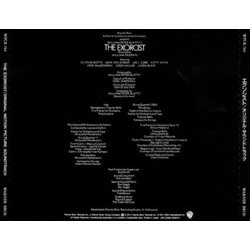 The Exorcist Colonna sonora (Various Artists) - Copertina posteriore CD
