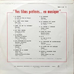Vos films prfrs en musique Soundtrack (Various Artists) - CD Trasero