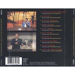 Scarface Ścieżka dźwiękowa (Various Artists, Giorgio Moroder) - Tylna strona okladki plyty CD