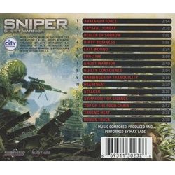Sniper: Ghost Warrior Soundtrack (Max Lade) - CD Back cover