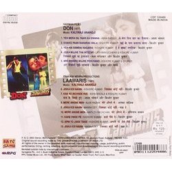 Don / Laawaris サウンドトラック (Anjaan , Indeevar , Kalyanji Anandji, Various Artists, Prakash Mehra) - CD裏表紙