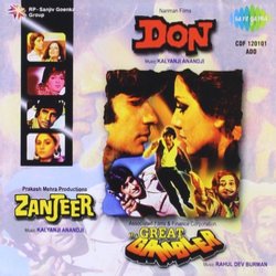 Don / Zanjeer / The Great Gambler Colonna sonora (Anjaan , Indeevar , Kalyanji Anandji, Various Artists, Anand Bakshi, Rahul Dev Burman) - Copertina del CD