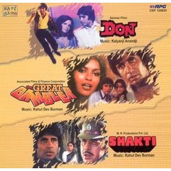 Don / The Great Gambler / Shakti サウンドトラック (Anjaan , Indeevar , Kalyanji Anandji, Various Artists, Anand Bakshi, Rahul Dev Burman) - CDカバー