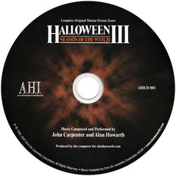 Halloween III: Season of the Witch Trilha sonora (John Carpenter, Alan Howarth) - CD-inlay