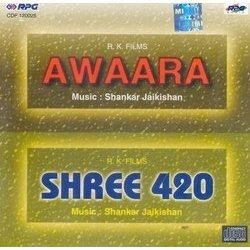 Awaara / Shree 420 Colonna sonora (Various Artists, Shankar Jaikishan, Hasrat Jaipuri, Shailey Shailendra) - Copertina del CD