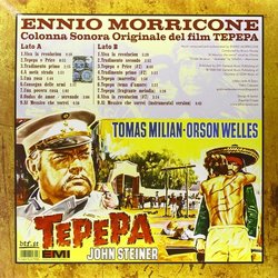 Tepepa サウンドトラック (Ennio Morricone) - CD裏表紙