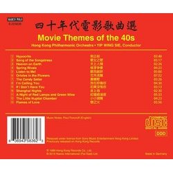 Movie Themes of the 1940s Ścieżka dźwiękowa (Various Artists) - Tylna strona okladki plyty CD