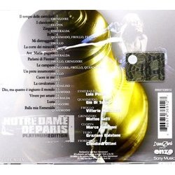Notre Dame De Paris Soundtrack (Riccardo Cocciante, Luc Plamondon) - CD Back cover