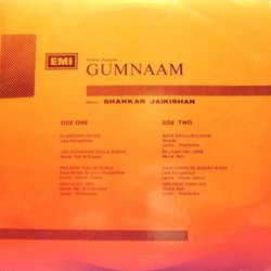 Gumnaam Soundtrack (Various Artists, Shankar Jaikishan, Hasrat Jaipuri, Shailey Shailendra) - CD Back cover