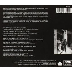 Beyond the Darkness 1977-2001 サウンドトラック (Goblin ) - CD裏表紙