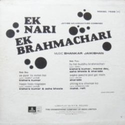 Ek Nari Ek Brahmachari Colonna sonora (Various Artists, Shankar Jaikishan) - Copertina posteriore CD