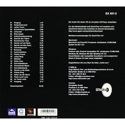 Heller als der Mond サウンドトラック (Alexander Zlamal) - CD裏表紙