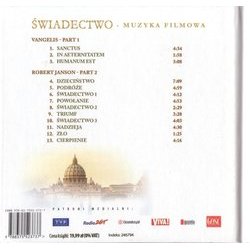 Swiadectwo Soundtrack (Vangelis  Papathanasiou, Robert Janson) - CD Achterzijde