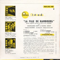 La Fille de Hambourg Colonna sonora (Jean Ledrut) - Copertina posteriore CD